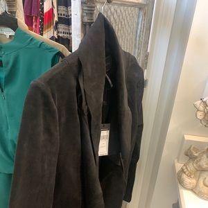 NWT BCBG black suede jackets. Looks great w jeans or dressed up!